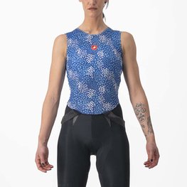 CASTELLI Ärmelloses Fahrrad-Shirt - PRO MESH 4 W LADY - Blau