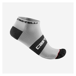 CASTELLI Knöchelhohe Fahrradsocken - LOWBOY 2 - Weiß/Schwarz