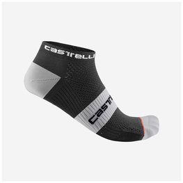 CASTELLI Knöchelhohe Fahrradsocken - LOWBOY 2 - Schwarz/Weiß