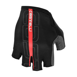 CASTELLI Fingerlose Fahrradhandschuhe - TEMPO - Rot/Schwarz
