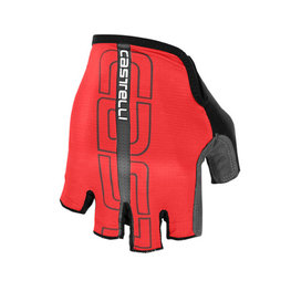 CASTELLI Fingerlose Fahrradhandschuhe - TEMPO - Schwarz/Rot