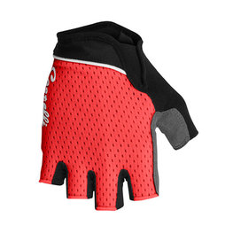 CASTELLI Fingerlose Fahrradhandschuhe - ROUBAIX W GEL LADY - Rot/Schwarz