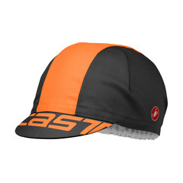 CASTELLI Fahrradmütze - A BLOC - Orange/Schwarz