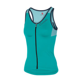 CASTELLI Ärmelloses Fahrradtrikot - SOLARE LADY - Blau