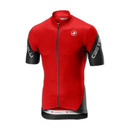 CASTELLI Kurzarm Fahrradtrikot - ENTRATA 3.0 - Rot/Schwarz