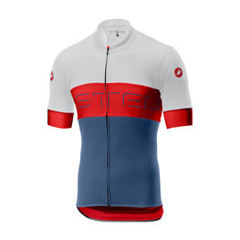 CASTELLI Kurzarm Fahrradtrikot - PROLOGO VI - Blau/Rot/Weiß
