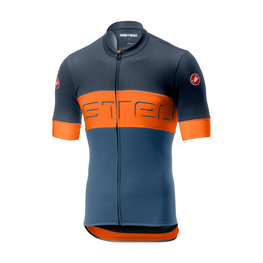 CASTELLI Kurzarm Fahrradtrikot - PROLOGO VI - Orange/Blau