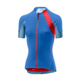 CASTELLI Kurzarm Fahrradtrikot - SCHEGGIA 2.0 LADY - Blau/Rot