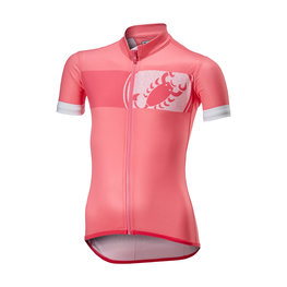 CASTELLI Kurzarm Fahrradtrikot - FUTURE RACER KIDS - Rosa