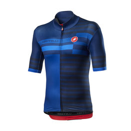 CASTELLI Kurzarm Fahrradtrikot - MID WEIGHT PRO - Blau