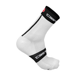 CASTELLI Klassische Fahrradsocken - FREE 6 - Schwarz/Weiß
