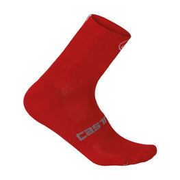 CASTELLI Klassische Fahrradsocken - QUATTRO 9 - Rot
