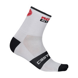 CASTELLI Klassische Fahrradsocken - ROSSO CORSA 9 - Weiß