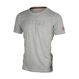 CASTELLI Kurzarm Fahrrad-Shirt - BASSORILIEVO - Grau