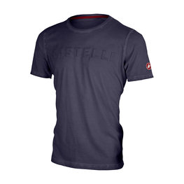 CASTELLI Kurzarm Fahrrad-Shirt - BASSORILIEVO - Blau