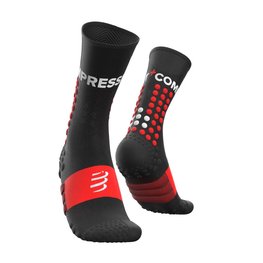 COMPRESSPORT Klassische Fahrradsocken - ULTRA TRAIL - Schwarz