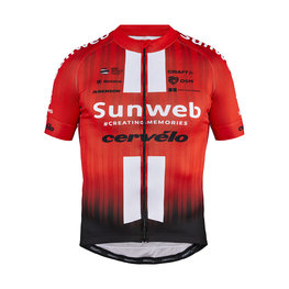 Kurzarm Fahrradtrikot - SUNWEB 2019 - Schwarz/Rot/Weiß