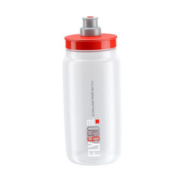 Fahrrad-Wasserflasche - FLY 550 ml  - Rot/Transparent