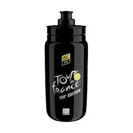 ELITE Fahrrad-Wasserflasche - FLY TDF MAP 550ml - Schwarz