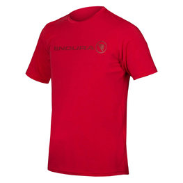 Kurzarm Fahrrad-Shirt - SINGLETRACK MERINO - Rot