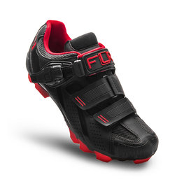 FLR Fahrradschuhe - F65 MTB - Schwarz/Rot