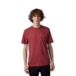 FOX Kurzarm Fahrrad-Shirt - HINKLEY PREMIUM - bordeaux