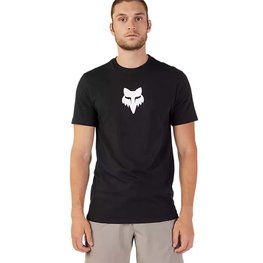 FOX Kurzarm Fahrrad-Shirt - FOX HEAD PREMIUM - Schwarz