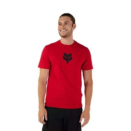 FOX Kurzarm Fahrrad-Shirt - FOX HEAD PREMIUM - Rot