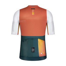 GOBIK Kurzarm Fahrradtrikot - ATTITUDE 2.0  - Grün/Weiß/Orange