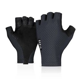 GOBIK Fingerlose Fahrradhandschuhe - BLACK MAMBA - Grau/Schwarz