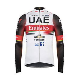 GOBIK Langarm Fahrradtrikot für den Winter - UAE 2021 PACER - Weiß/Rot
