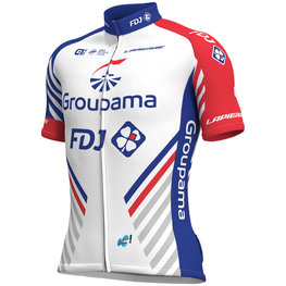 ALÉ Kurzarm Fahrradtrikot - GROUPAMA FDJ 2018 - Weiß/Blau/Rot