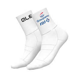 ALÉ Klassische Fahrradsocken - GROUPAMA FDJ 2020 - Weiß