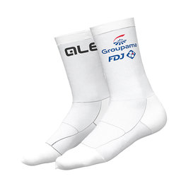 ALÉ Klassische Fahrradsocken - GROUPAMA FDJ 2019 - Weiß