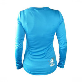 HAVEN Langarm Fahrradtrikot für den Sommer - AMAZON LADY LONG MTB - Weiß/Blau