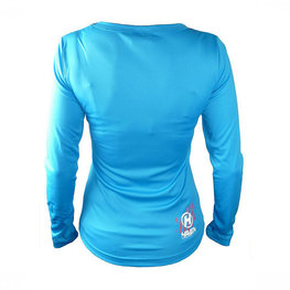 HAVEN Langarm Fahrradtrikot für den Sommer - AMAZON LADY LONG MTB - Blau/Rosa