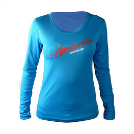 HAVEN Langarm Fahrradtrikot für den Sommer - AMAZON LADY LONG MTB - Blau/Rosa