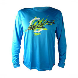 HAVEN Langarm Fahrradtrikot für den Sommer - NAVAHO LONG MTB - Blau/Grün