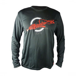 HAVEN Langarm Fahrradtrikot für den Sommer - NAVAHO LONG MTB - Schwarz/Rot