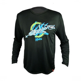 HAVEN Langarm Fahrradtrikot für den Sommer - NAVAHO LONG MTB - Weiß/Schwarz