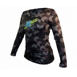 HAVEN Langarm Fahrradtrikot für den Sommer - PEARL NEO LONG LADY - Schwarz