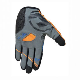 HAVEN Langfinger-Fahrradhandschuhe - SINGLETRAIL LONG - Schwarz/Orange