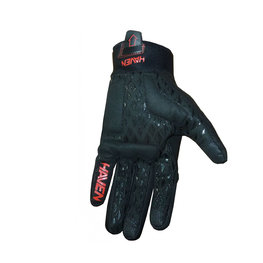 HAVEN Langfinger-Fahrradhandschuhe - SEVERIDE - Schwarz/Rot