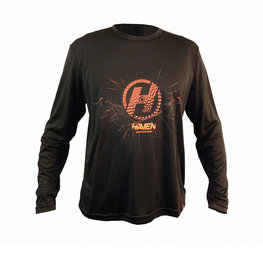 HAVEN Langarm Fahrradtrikot für den Sommer - NAVAHO LONG II - Schwarz/Rot