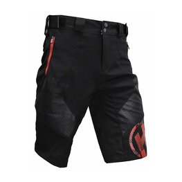 HAVEN Fahrradshorts ohne Träger - RAINBRAIN - Schwarz/Rot