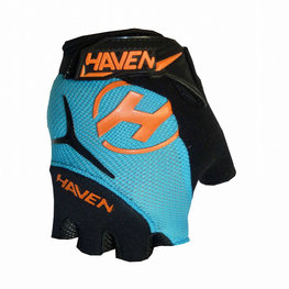 HAVEN Fingerlose Fahrradhandschuhe - DEMO KIDS - Blau/Orange