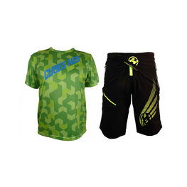 HAVEN MTB Radtrikot und Hose - CUBES NEO - Grün/Schwarz