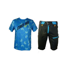 HAVEN MTB Radtrikot und Hose - CUBES NEO II - Blau/Schwarz