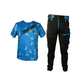 HAVEN MTB Radtrikot und Hose - CUBES NEO - Schwarz/Blau