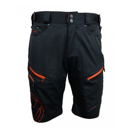 HAVEN Fahrradshorts ohne Träger - NAVAHO SLIMFIT - Schwarz/Rot